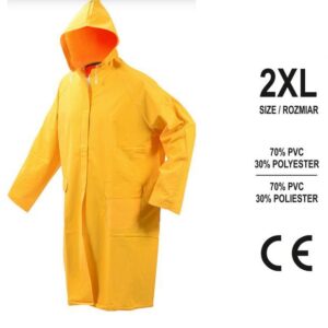 VOREL GELTONAS PVC APSAUGINIS APSIAUSTAS XXL