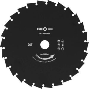 FLO PJOVIMO PEILIS KRŪMAPJOVEI / DISKINIS PJOVIKLIS. 250mm / 25,4mm