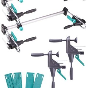 wolfcraft GmbH PRO Durų staktos jungimo spaustuvų rinkinys
