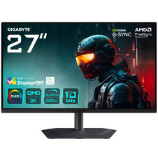 Gigabyte MO27Q2A, 27-inch QHD Gaming Monitor, 280Hz, QD-OLED Panel, FreeSync Premium Pro