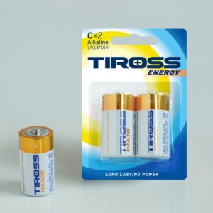TIROSS ŠARMINĖS BATERIJOS LR14 2vnt.