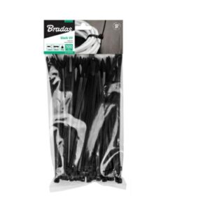 BRADAS PLASTIKINIAI KABELIŲ SURIŠTUKAI JUODI 4,8x280/100vnt
