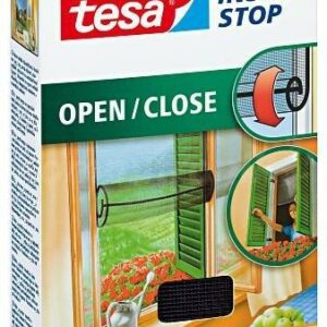 TESA TINKLELIS NUO VABZDŽIŲ ANT LANGO, RITININIS, JUODAS, 1,3m x 1,5m