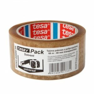 TESA PAKAVIMO JUOSTA SOLVENT 66m 48mm SKAIDRI