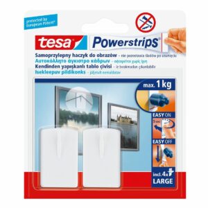 TESA KABLIUKAS PAVEIKSLAMS 2vnt. 1kg BALTAS