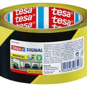 TESA SIGNAL įspėjamoji juosta geltona-juoda 66m50mm