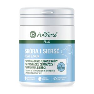 ANIFORTE Skin and coat - papildai šunims - 90 tablečių