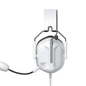 Havit H2033D - žaidimų ausinės, baltos/juodos spalvos - Image 3