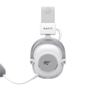 Havit H2002YG - 2,4 G žaidimų ausinės (baltos, pilkos) - Image 3