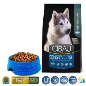 Farmina Cibau Sensitive Fish Medium/Maxi 12 + 2kg - Image 2