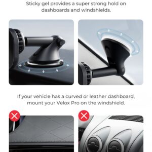 iOttie Velox Pro MagSafe Magnetic Wireless CryoFlow Cooling Dash & Windshield Car Mount - Image 11