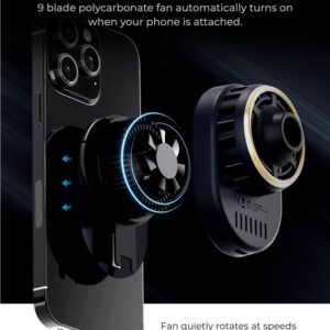 iOttie Velox Pro MagSafe Magnetic Wireless CryoFlow Cooling Dash & Windshield Car Mount - Image 3