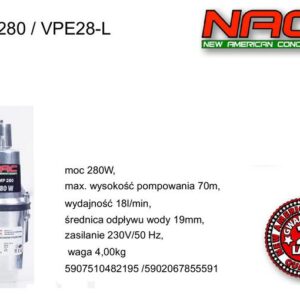NAC MEMBRANINIS SIURBLYS 280W/VPE28-L .