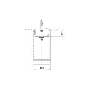 Virtuvės plautuvė Franke Maris MRG 210/110-37, juoda matinė, 125.0683.231 - Image 2