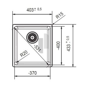 Virtuvės plautuvė Franke Maris MRG 210/110-37, juoda matinė, 125.0683.231 - Image 3