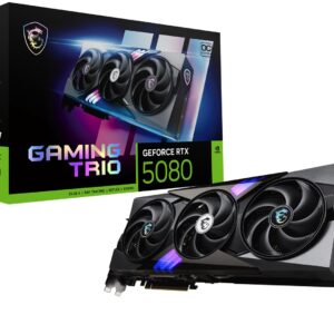 MSI GAMING GEFORCE RTX 5080 16G TRIO OC vaizdo plokštė NVIDIA 16 GB GDDR7