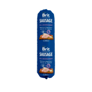 BRIT Premium Sausage Vištiena ir triušis - drėgnas ėdalas šunims - 800g