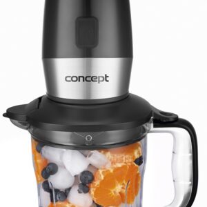 Concept SM3390 trintuvas 1,2 L Panardinamas maišytuvas 700 W Juoda, Nerūdijančiojo plieno