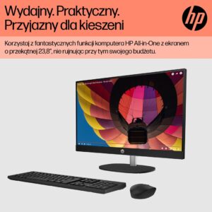 HP 24-cr0312nw AMD Ryzen™ 5 7520U 60,5 cm (23,8") 1920 x 1080 px viskas viename kompiuteris 16 GB LPDDR5-SDRAM 512 GB SSD Windows 11 Home Wi-Fi 6 (802.11ax) Balta - Image 2