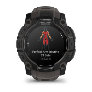 Garmin Instinct 3 AMOLED 3,3 cm (1.3") 50 mm Skaitmeninis 416 x 416 pikseliai Lietimui jautrus ekranas Juoda GPS (palydovinis) - Image 3