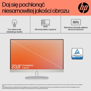 HP 24-cr0312nw AMD Ryzen™ 5 7520U 60,5 cm (23,8") 1920 x 1080 px viskas viename kompiuteris 16 GB LPDDR5-SDRAM 512 GB SSD Windows 11 Home Wi-Fi 6 (802.11ax) Balta - Image 3