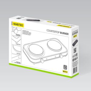 Elektrinė dviejų kaitviečių viryklė 2000W MR-771-2 MAESTRO - Image 3