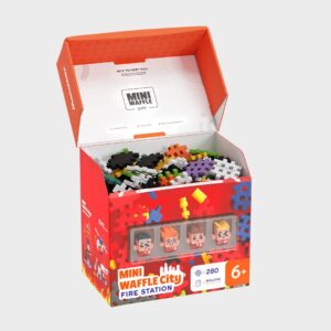 „Marioinex Mini Waffle“ konstruktoriaus kaladėlės – „Miestas“: gaisrinė, 280 dalių - Image 2