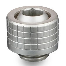 Thermal Grizzly DeltaMate Compression Fitting, Brass, G1/4” Thread - Nickel, ST13