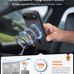 Torras Guardian Magnetic, juodos spalvos - Apple iPhone 17 Air - Image 2