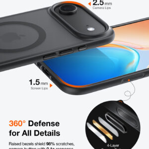 Torras Guardian Magnetic, juodos spalvos - Apple iPhone 17 Air - Image 5