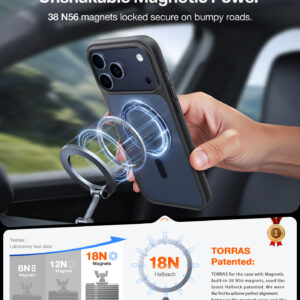 Torras Guardian Magnetic, juodos spalvos - Apple iPhone 17 Pro - Image 6