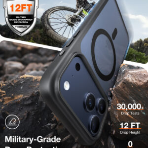 Torras Guardian Magnetic, juodos spalvos - Apple iPhone 17 Pro - Image 8