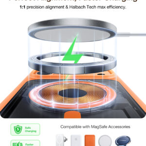 Torras Guardian Magnetic, energy oranžinės spalvos - Apple iPhone 17 Pro - Image 3