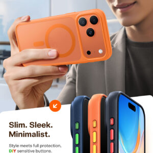 Torras Guardian Magnetic, energy oranžinės spalvos - Apple iPhone 17 Pro Max - Image 8
