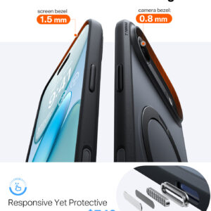 Torras Ostand Q3 Spin, juodos spalvos - Apple iPhone 17 Air - Image 7