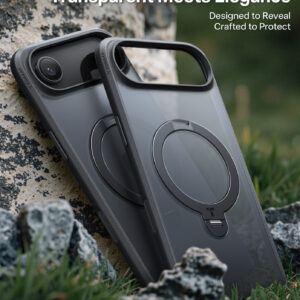 Torras Ostand Q3 Spin, juodos spalvos - Apple iPhone 17 Air - Image 8