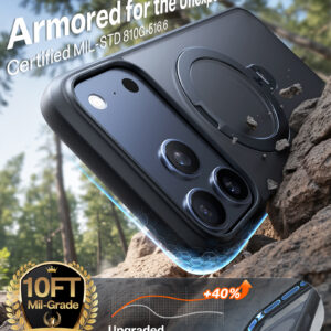 Torras Ostand Q3 Spin, juodos spalvos - Apple iPhone 17 Pro Max - Image 2