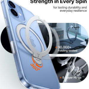 Torras Ostand Q3 Spin, skaidrus - Apple iPhone 17 - Image 6