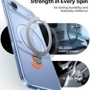 Torras Ostand Q3 Spin, skaidrus - Apple iPhone 17 Air - Image 3
