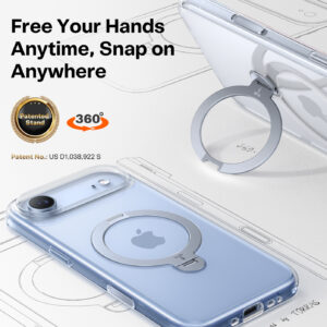 Torras Ostand Q3 Spin, skaidrus - Apple iPhone 17 Air - Image 6