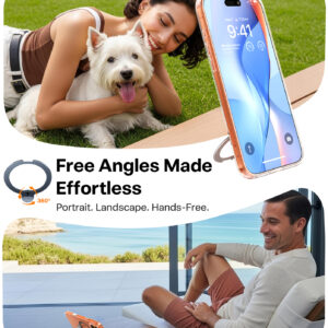 Torras Ostand Q3 Spin, skaidrus - Apple iPhone 17 Pro - Image 5