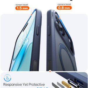 Torras Ostand Q3 Spin, midnight blue - Apple iPhone 17 Pro - Image 7