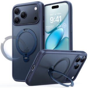 Torras Ostand Q3 Spin, midnight blue - Apple iPhone 17 Pro Max - Image 4
