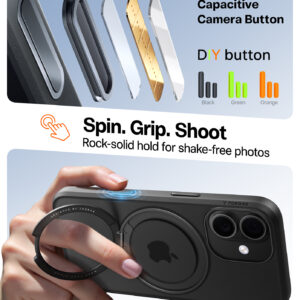 Torras Ostand Pro, juodos spalvos - Apple iPhone 17 - Image 5