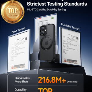 Torras Ostand Pro, juodos spalvos - Apple iPhone 17 - Image 9