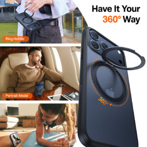 Torras Ostand Pro, juodos spalvos - Apple iPhone 17 Pro Max - Image 3