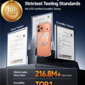 Torras Ostand Pro, skaidrus - Apple iPhone 17 Pro Max - Image 9