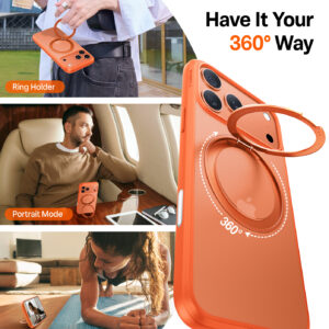 Torras Ostand Pro, energy oranžinės spalvos - Apple iPhone 17 Pro - Image 3