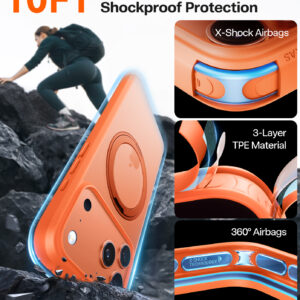 Torras Ostand Pro, energy oranžinės spalvos - Apple iPhone 17 Pro Max - Image 2