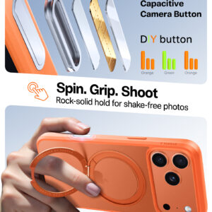 Torras Ostand Pro, energy oranžinės spalvos - Apple iPhone 17 Pro Max - Image 5